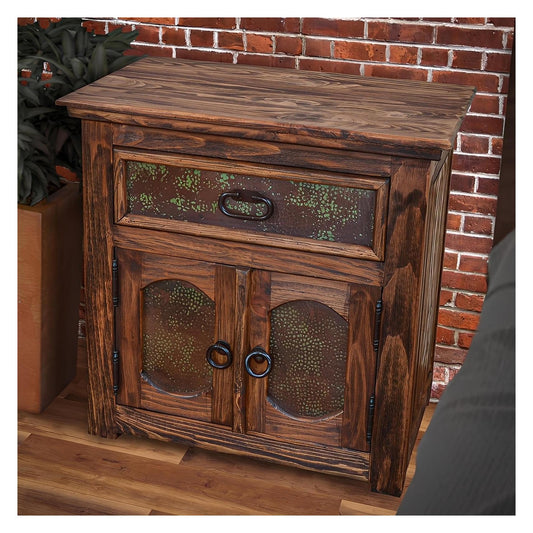 Durango 2-Door / 1-Drawer Copper Nightstand