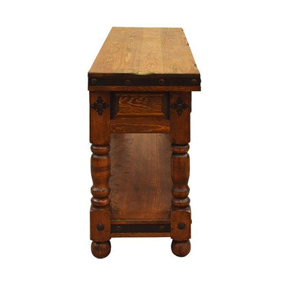 Cedar Plains 3 Drawer Turquoise Copper Console