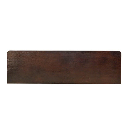 Mccamey Basin 72" Brown Copper Top Console With Iron Base