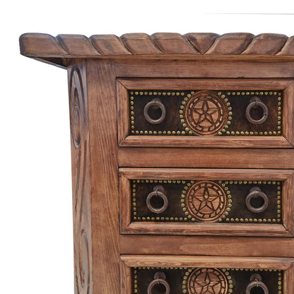 Cienega Draw Chest With Rope, Star & Cowhide