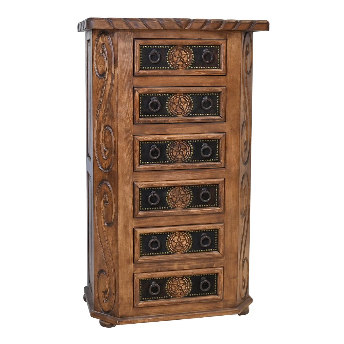Cienega Draw Chest With Rope, Star & Cowhide