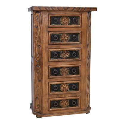 Cienega Draw Chest With Rope, Star & Cowhide