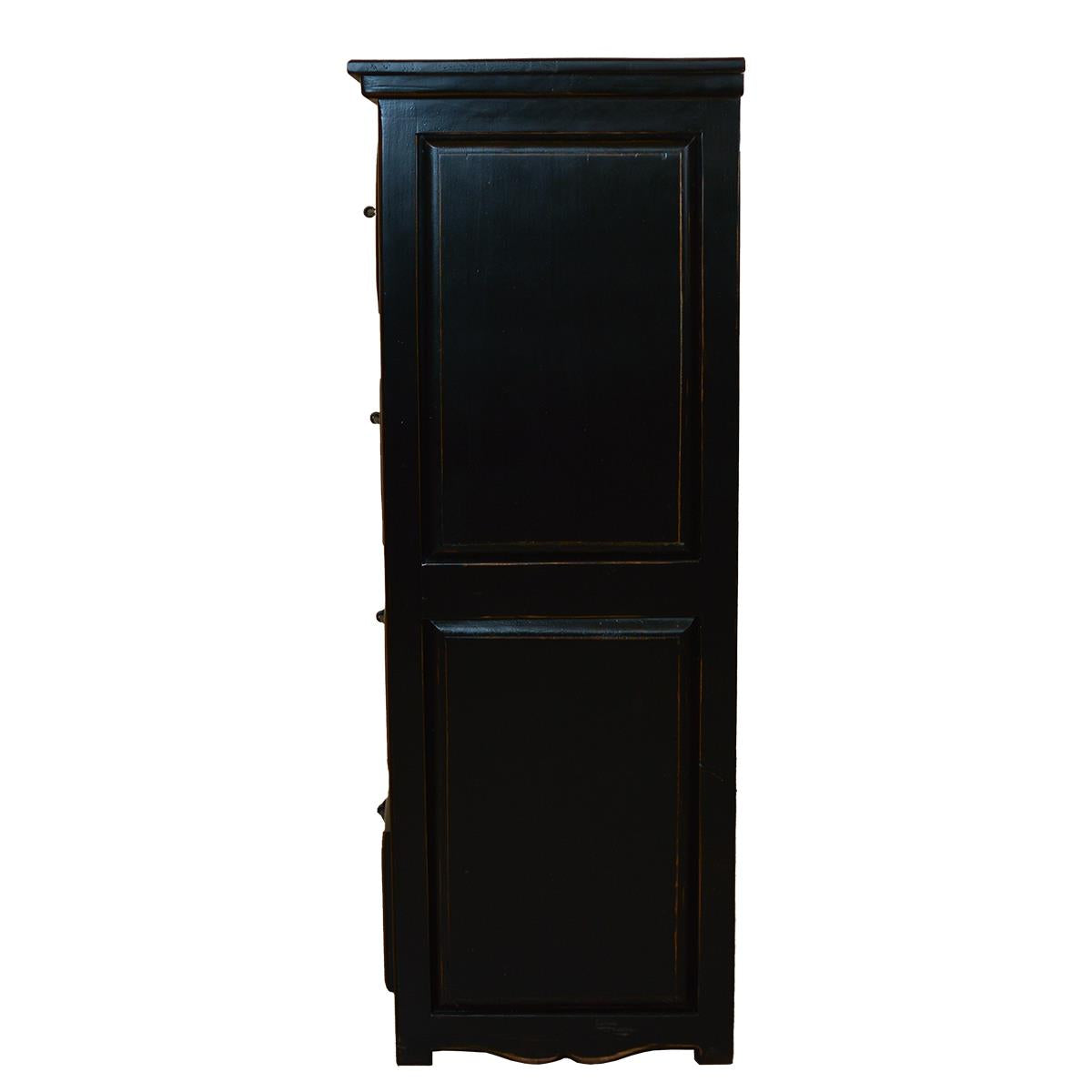 Indian Canyon Cowhide Chest Black And White