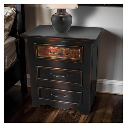 Ridge Creek Cowhide Nightstand