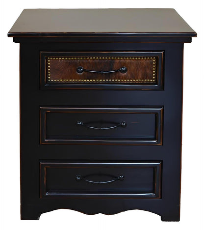 Ridge Creek Cowhide Nightstand