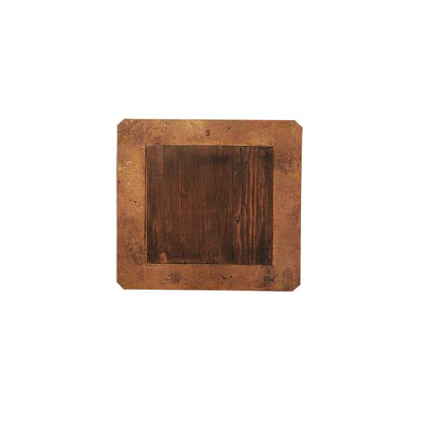 Colonial Elegance Wooden End Tables (2-Pack) with Copper Trim & Storage