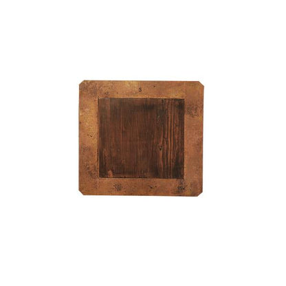 Colonial Elegance Wooden End Tables (2-Pack) with Copper Trim & Storage