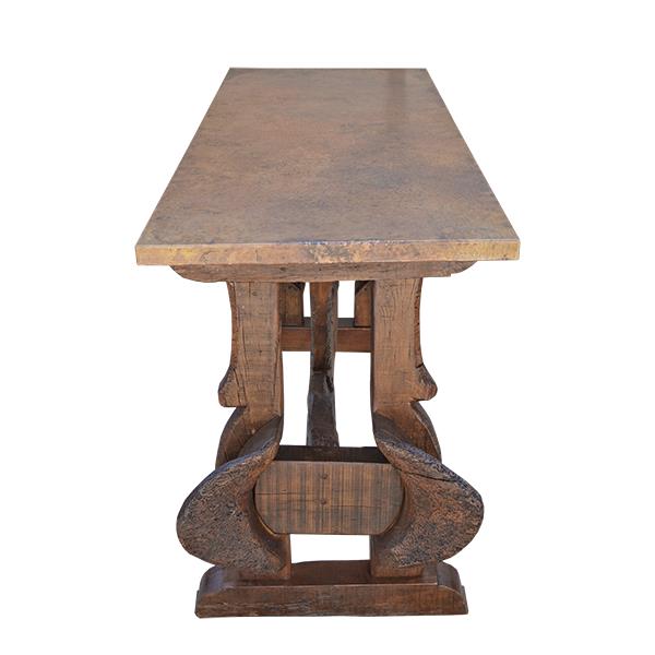 Lost Mountain Originial Ox Yoke Console With Copper Top