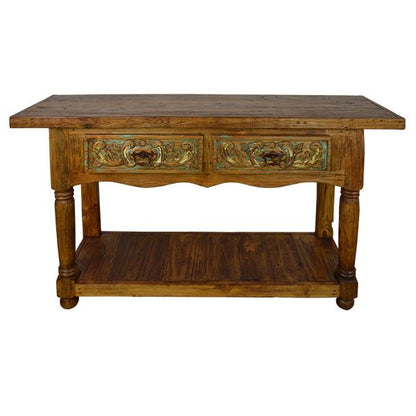 Bear Canyon Carved Console