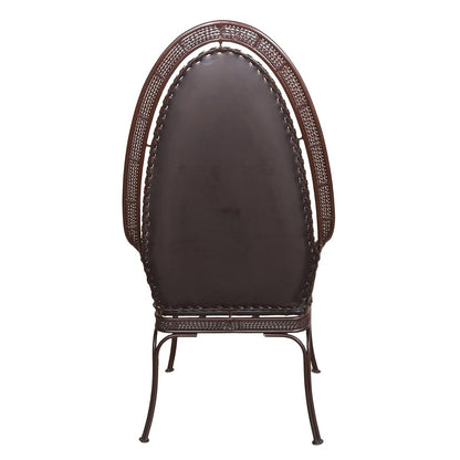 High Back Cowhide & Leather Dining Chair (2-Pack)
