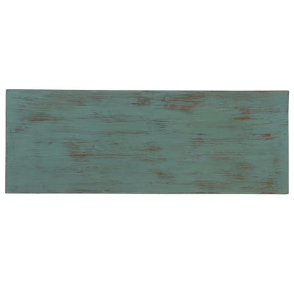 Deer Canyon Console In Gray Blue Wash Finish