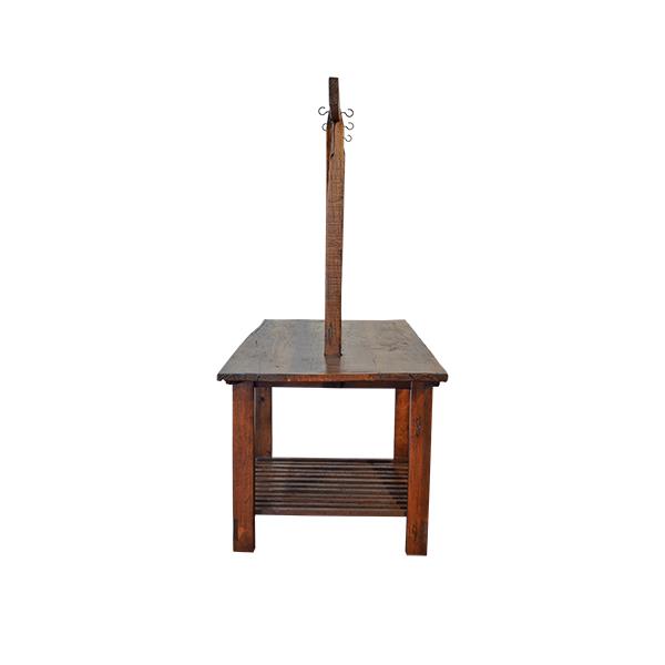 Mustang Canyon Dark Wood Kitchen Island With Hooks