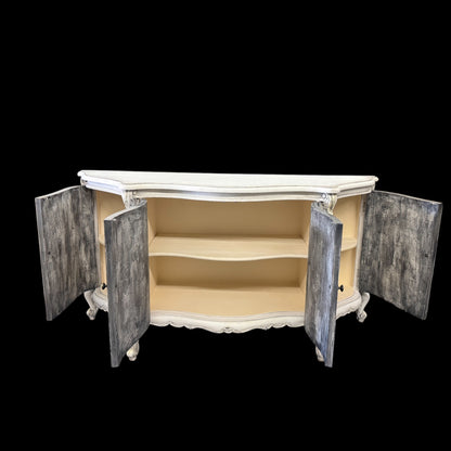 Lysandre Versailles Antique White Dining Room Buffet Table - 22 x 75 x 40
