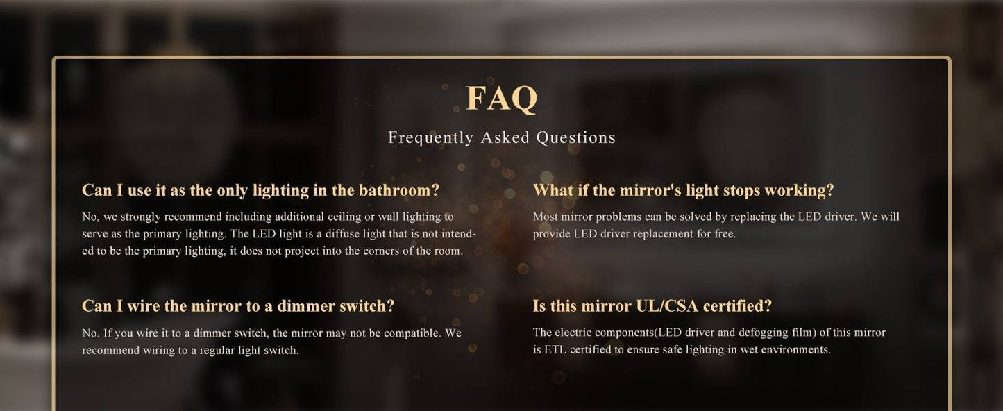 Framed Recessed Bathroom Vanity LED Mirror and Medicine Cabinet (16-30 in) - Adjustable Brightness and Color Temperature - Anti-Fog