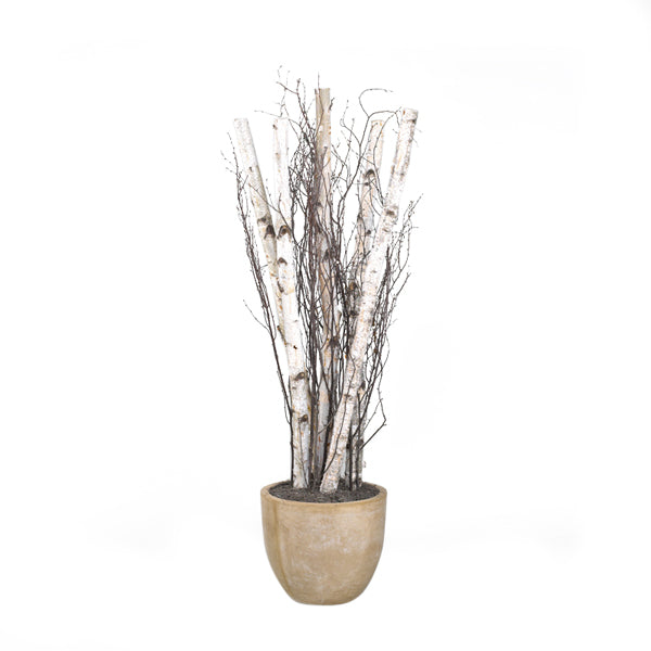 Artificial 7.5ft Birch Poles and Tree Tops 7.5ft (Pack of 2)