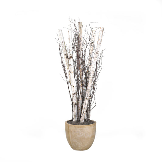 Artificial 7.5ft Birch Poles and Tree Tops 7.5ft (Pack of 2)