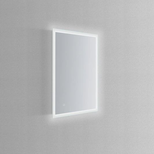 SYLVA LED LIGHTED BATHROOM VANITY SQUARE MIRROR - 40 x 24