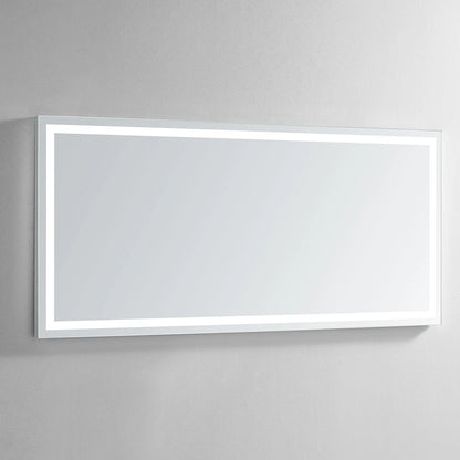 ZEPHYR LED LIGHTED BATHROOM VANITY RECTANGLE MIRROR - 70 x 32
