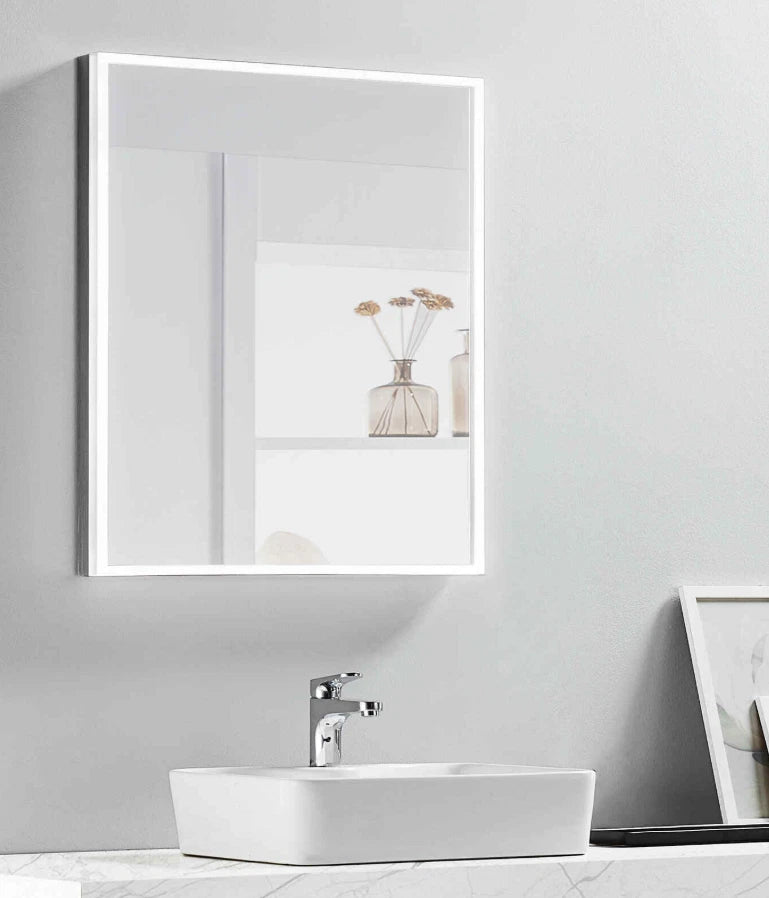 NEBULA LED LIGHTED BATHROOM VANITY RECTANGLE MIRROR - 32 x 24