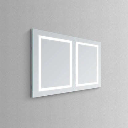 SYRMA LED ILLUMINATED CABINET VANITY RECTANGLE MIRROR - 32 x 48