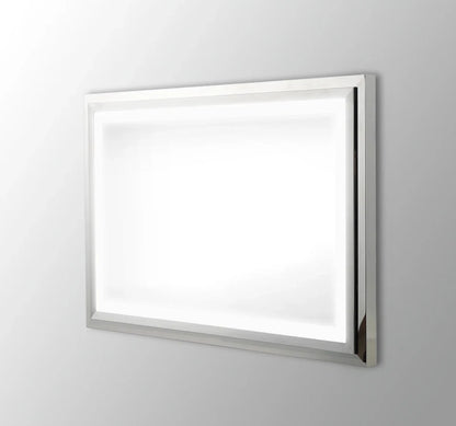 THETA LED LIGHTED BATHROOM VANITY SQUARE MIRROR - 36 x 24