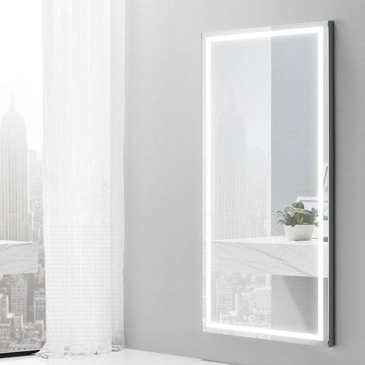 ZEPHYR LED LIGHTED BATHROOM VANITY RECTANGLE MIRROR - 60 x 28