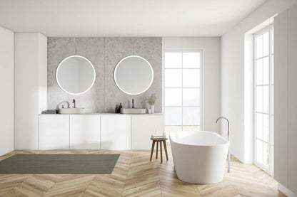DIAFOTIZO LED LIGHTED BATHROOM VANITY ROUND MIRROR - 48 x 48