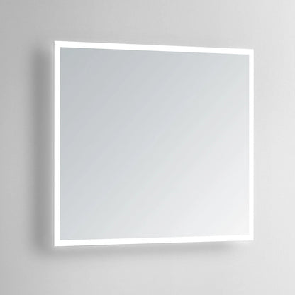 ZEPHYRA LED LIGHTED BATHROOM VANITY RECTANGLE MIRROR - 40 x 40