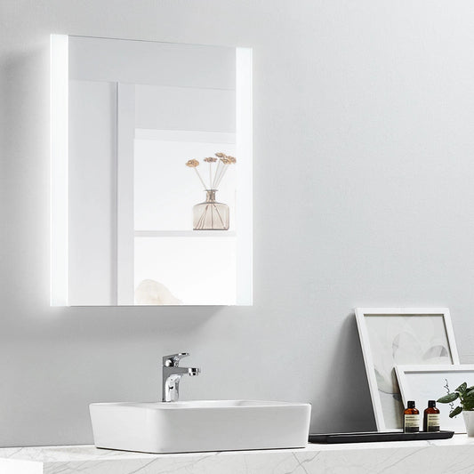 SABINE LED LIGHTED BATHROOM VANITY RECTANGLE MIRROR - 48 x 28
