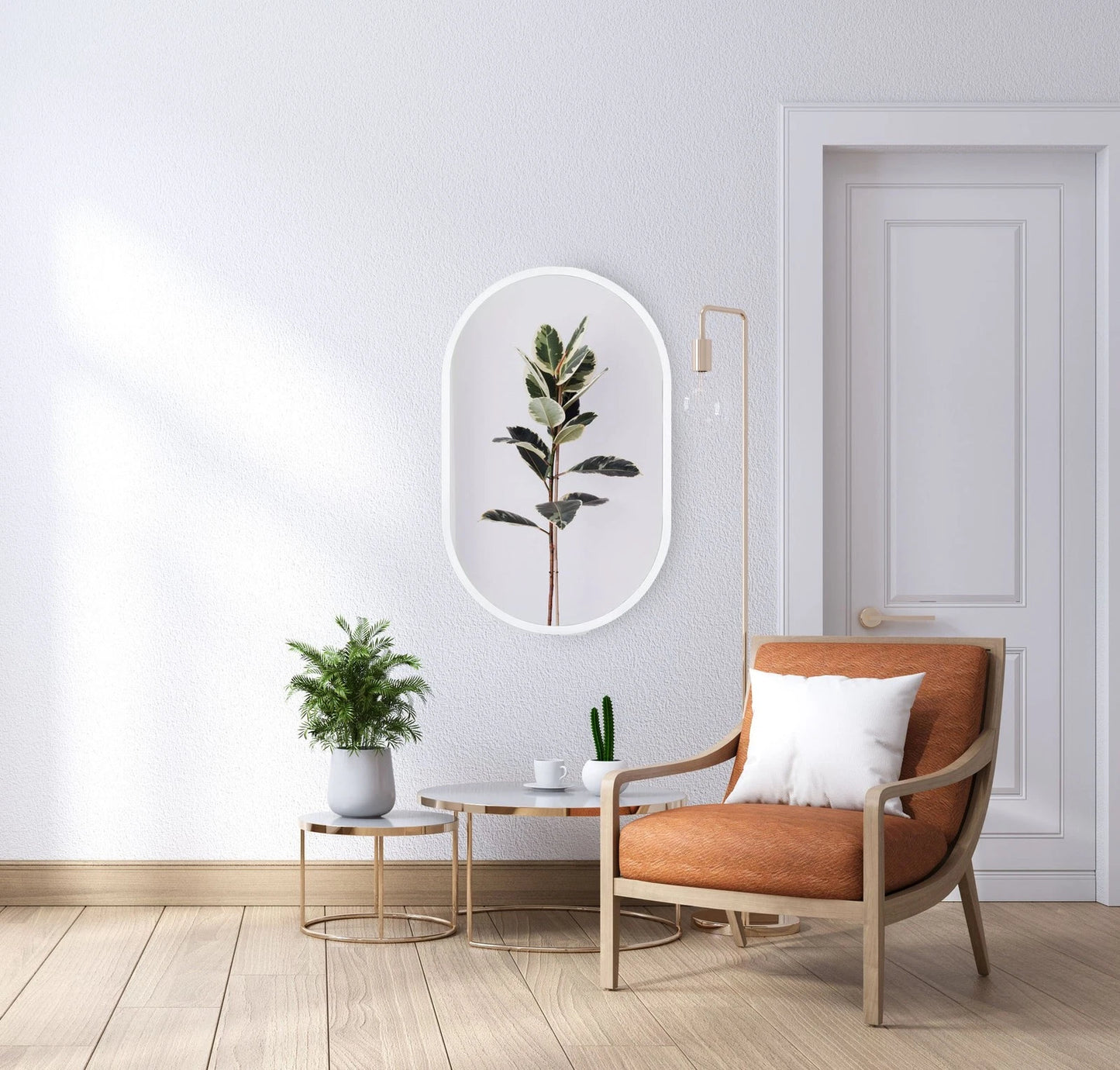 VEGA PILL LED ILLUMINATED OVAL MIRROR