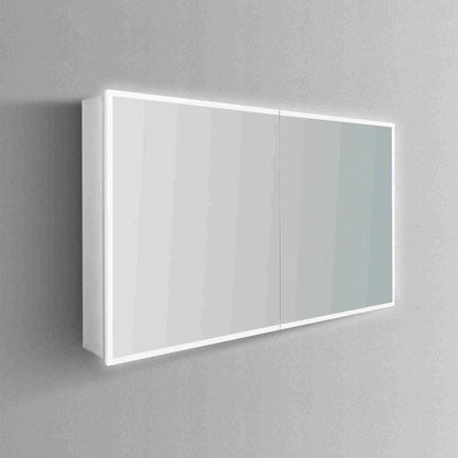 LYLA II LED LIGHTED BATHROOM CABINET VANITY SQUARE MIRROR - 36 x 48