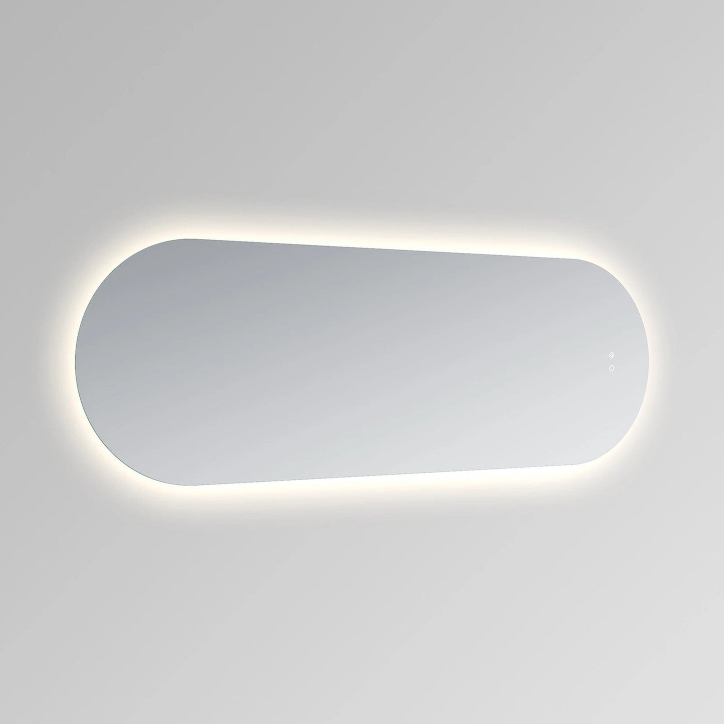 LUXOR PILL LED VANITY OVAL MIRROR - ADJUSTABLE TEMP. & BRIGHTNESS - 23 x 70