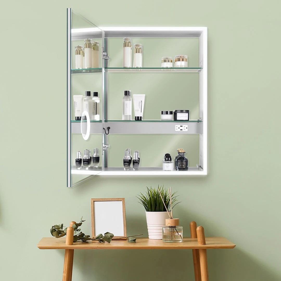 SYRENE LED ILLUMINATED CABINET VANITY RECTANGLE MIRROR - 32 x 24
