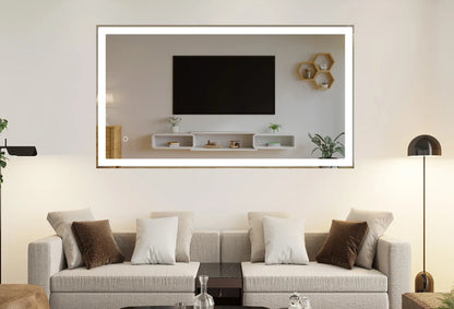 XANTHE LED ILLUMINATED VANITY MIRROR - 60 x 28 - ADJUSTABLE COLOR & TEMPERATURE