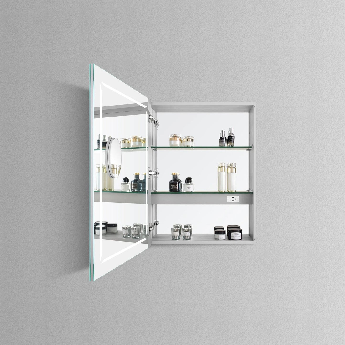 ELARA I CONDUCTIVE HINGE-POWERED LED VANITY CABINET MIRROR - 32 x 24 - Sold as 1