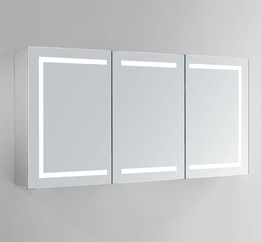 ARIES III LED LIGHTED BATHROOM CABINET VANITY MIRROR - RECTANGLE - 60 x 28