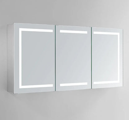 ARIES III LED LIGHTED BATHROOM CABINET VANITY MIRROR - RECTANGLE - 60 x 28