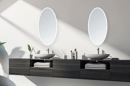 NEBULA OVAL LED LIGHTED BATHROOM VANITY OVAL MIRROR - 48 x 30 - (Sold as 1)