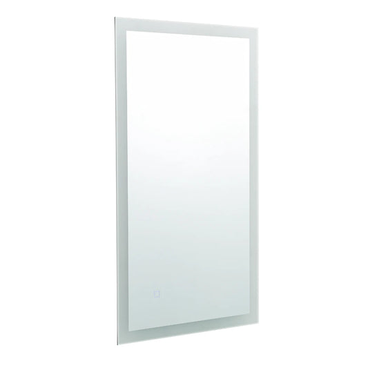 SYLVA LED LIGHTED BATHROOM VANITY SQUARE MIRROR - 36 x 20