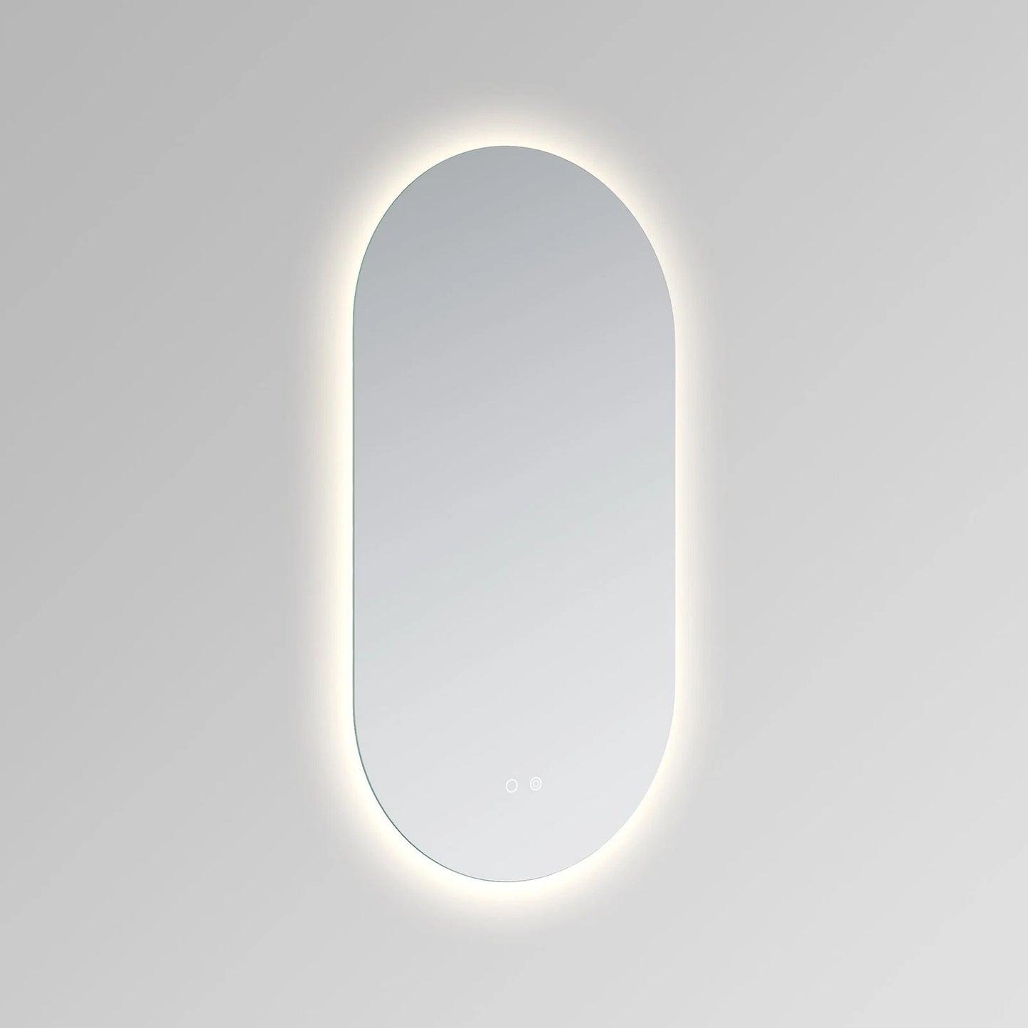 LUXOR PILL LED VANITY OVAL MIRROR - ADJUSTABLE TEMP. & BRIGHTNESS - 20 x 39