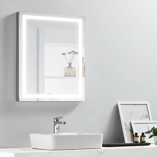 ZEPHYR LED LIGHTED BATHROOM VANITY RECTANGLE MIRROR - 32 x 24