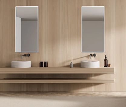 NEBULA LED LIGHTED BATHROOM VANITY RECTANGLE MIRROR - 48 x 28 - (Sold as 1)