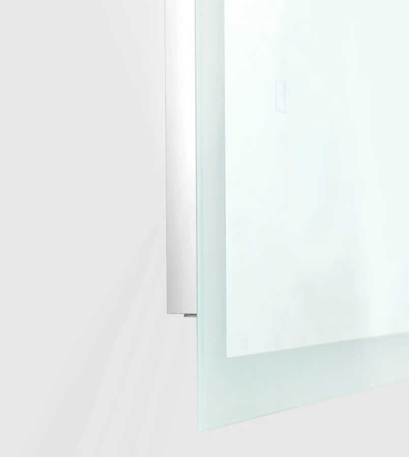 SYLVA LED LIGHTED BATHROOM VANITY SQUARE MIRROR - 60 x 36