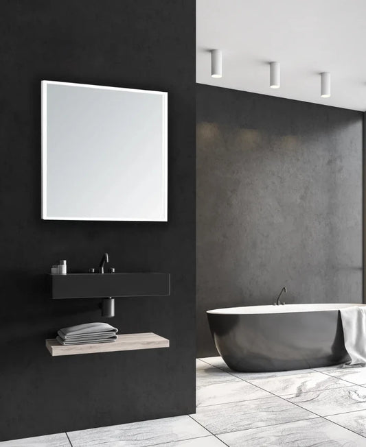 NEBULA LED LIGHTED BATHROOM VANITY RECTANGLE MIRROR - 36 x 36