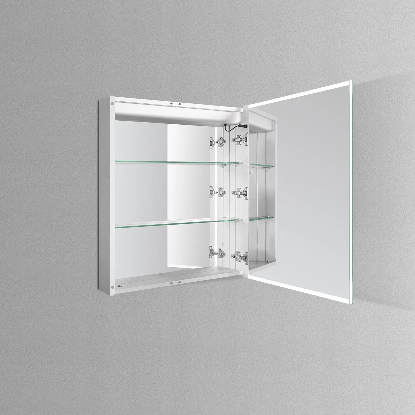 LYLA I LED LIGHTED BATHROOM CABINET VANITY MIRROR - Right Side