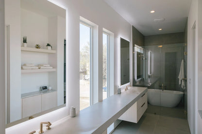 ZEPHYRA LED LIGHTED BATHROOM VANITY RECTANGLE MIRROR - 60 x 28