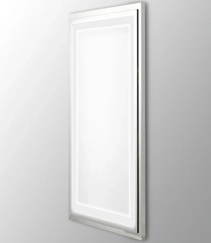 THETA LED LIGHTED VANITY RECTANGLE MIRROR - 84 x 48 - HORIZONTAL OR VERTICAL