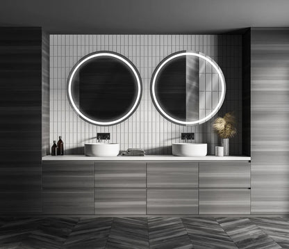 ASTRA LED LIGHTED BATHROOM VANITY ROUND MIRROR - 36 x 36 - (Sold individually)