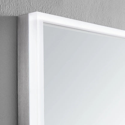 NEBULA LED LIGHTED BATHROOM VANITY RECTANGLE MIRROR - 40 x 24