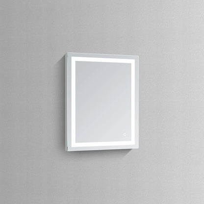 XANTHE LED ILLUMINATED VANITY SQUARE MIRROR - 30 x 24